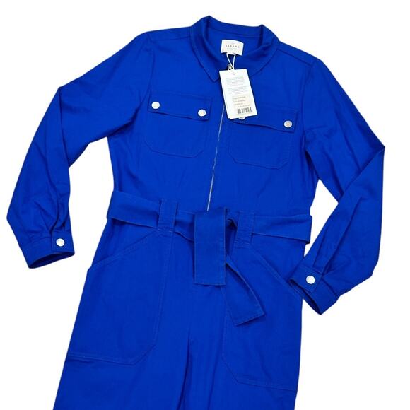 NWT Sézane Bob Jumpsuit in Royal Blue - Picture 3 of 10